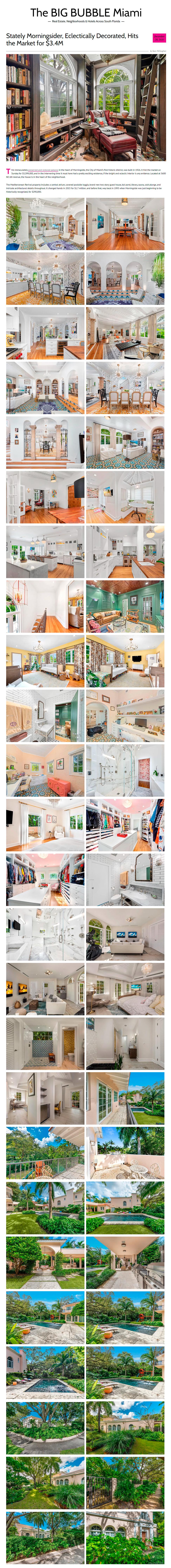 STATELY MORNINGSIDER, ECLECTICALLY DECORATED, HITS THE MARKET FOR $3.4M